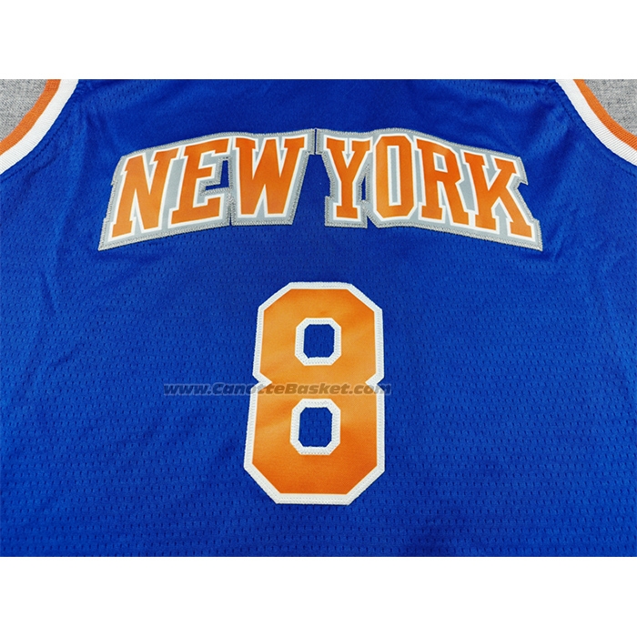 Maglia New York Knicks Og Anunoby No 8 Icon 2025-26 Blu